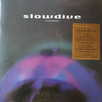 Slowdive - 5 EP (In Mind Remixes) (2021, translucent blue & red swirled, Vinyl)