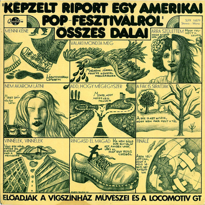 Déry Tibor – Gábor Presser – Anna Adamis - "Képzelt Riport Egy Amerikai Pop-Fesztiválról" Összes Dalai (1973, Hungary, Vinyl)