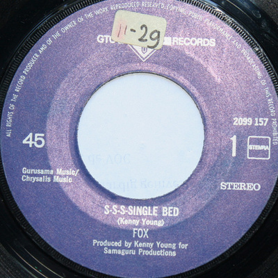 Fox (3) - S-s-s-single Bed (1976, Netherlands, Vinyl)