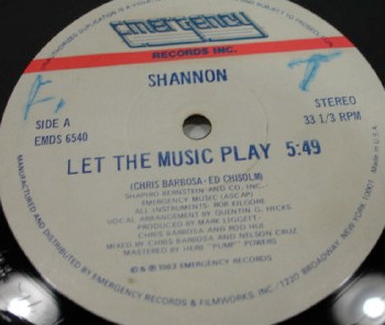 Shannon - Let The Music Play (1983, US, Vinyl)
