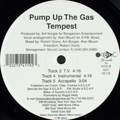 Tempest (21) - Pump Up The Gas (2003, US, Vinyl)