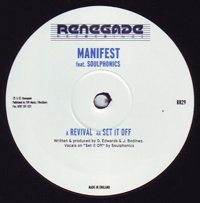 Manifest Feat. Soulphonics - Revival / Set It Off (2001, UK, Vinyl)
