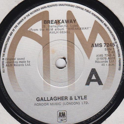 Gallagher & Lyle - Breakaway (1976, UK, Vinyl)