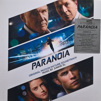 Junkie XL - Paranoia (Original Motion Picture Soundtrack) (2021,  Blue Translucent , Vinyl)