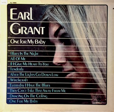 Earl Grant - One For My Baby (1969, US, Vinyl)
