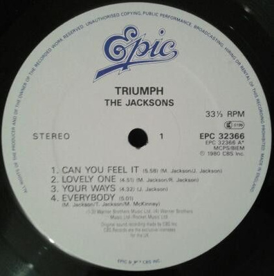 Jacksons, The - Triumph (0, UK, Vinyl)