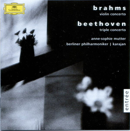 Johannes Brahms, Ludwig van Beethoven, Anne-Sophie Mutter, Berliner Philharmoniker, Herbert von Karajan - Brahms: Violin Concerto - Beethoven: Triple Concerto (0, Germany, CD)