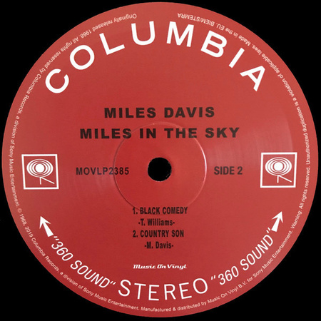 Miles Davis - Miles In The Sky (2019, Europe, Vinyl)