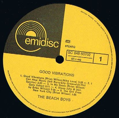 The Beach Boys - Good Vibrations (Netherlands, Vinyl)