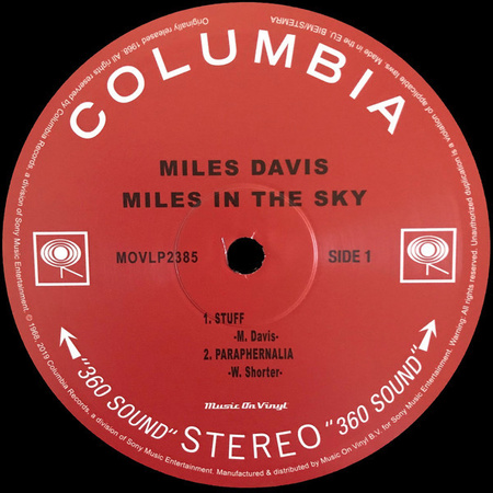 Miles Davis - Miles In The Sky (2019, Europe, Vinyl)