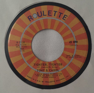 Tony And Carol - Tighter, Tighter (1972, US, Vinyl)