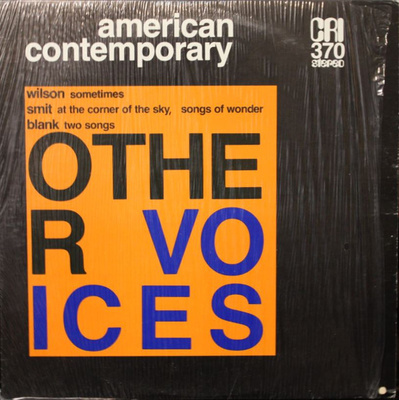 Olly Wilson, Leo Smit, Allan Blank - Other Voices (1977, US, Vinyl)