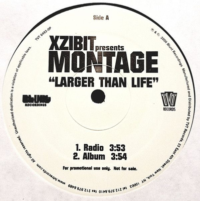 Xzibit Presents Montage One - Larger Than Life (2000, US, Vinyl)