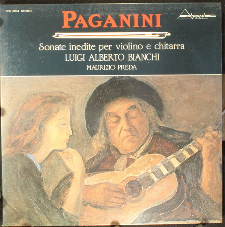 Niccolò Paganini, Luigi Alberto Bianchi, Maurizio Preda - Sonate Inedite Per Violino E Chitarra (0, Italy, Vinyl)