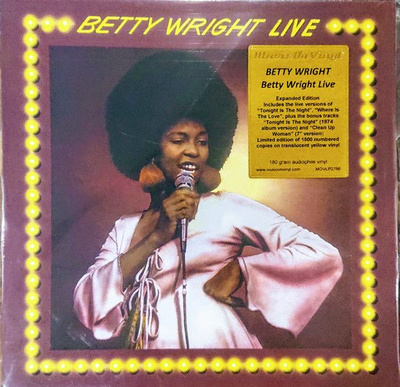 Betty Wright - Betty Wright Live (2020, Translucent Yellow, Vinyl)