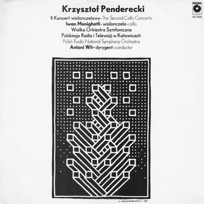 Krzysztof Penderecki - II Koncert Wiolonczelowy = The Second Cello Concerto (1985, Poland, Vinyl)