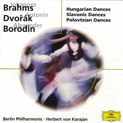 Johannes Brahms, Antonín Dvořák, Alexander Borodin, Bedřich Smetana, Herbert von Karajan - Dances  ( Hungarian Dances - Slavonic Dances - Polovtsian Dances ) (0, Europe, CD)