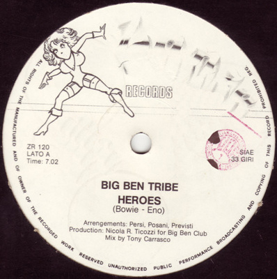 Big Ben Tribe - Heroes (1983, Italy, Vinyl)