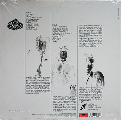 Cream (2) - Fresh Cream (2015, Europe, Vinyl)