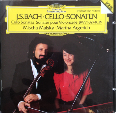 Johann Sebastian Bach - Mischa Maisky / Martha Argerich - Cello-Sonaten Cello Sonatas • Sonates Pour Violoncelle BWV 1027-1029 (0, Europe, CD)